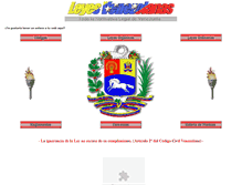 Tablet Screenshot of leyesvenezolanas.com